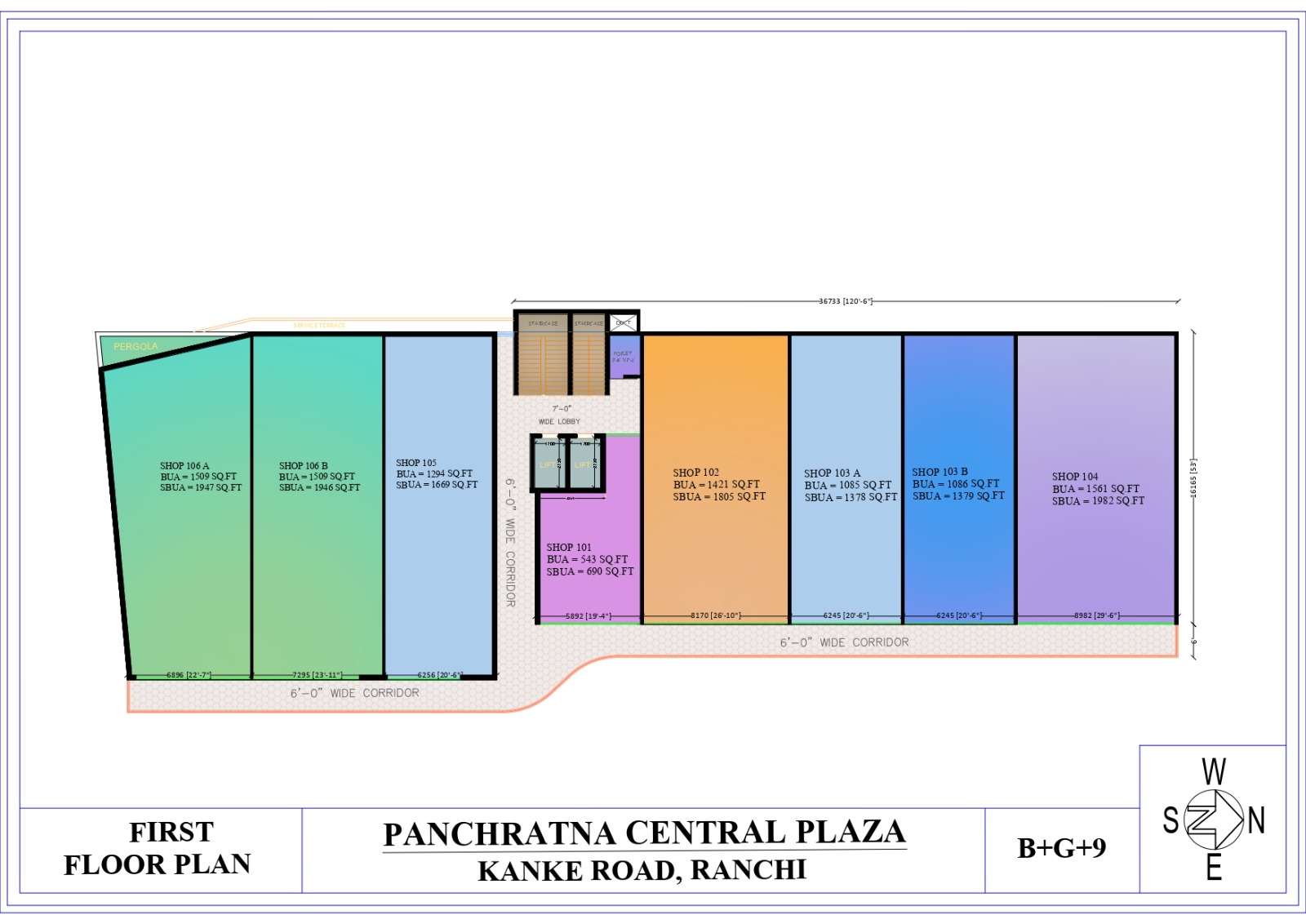 Panchratna Central Plaza , Kanka Road