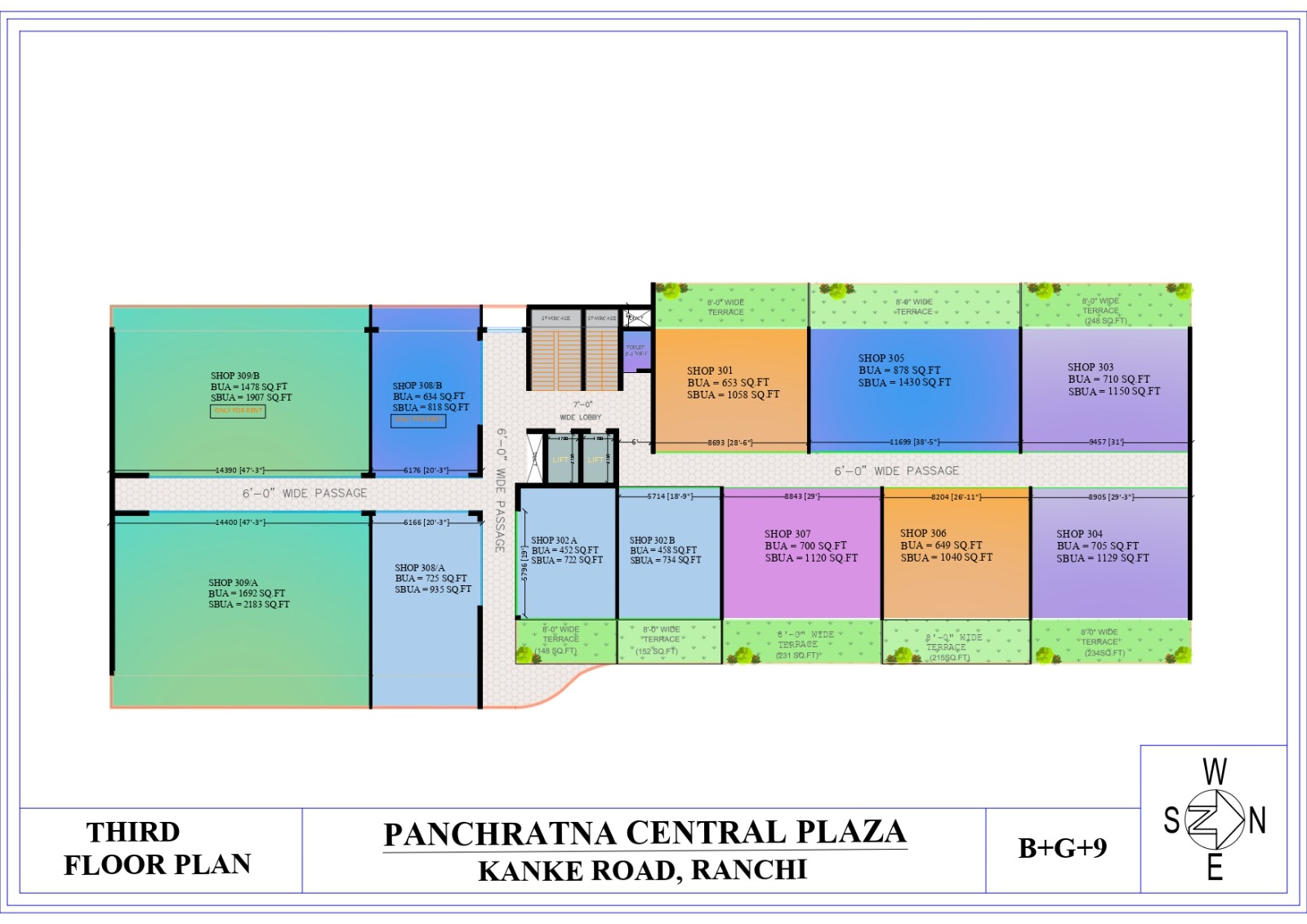 Panchratna Central Plaza , Kanka Road