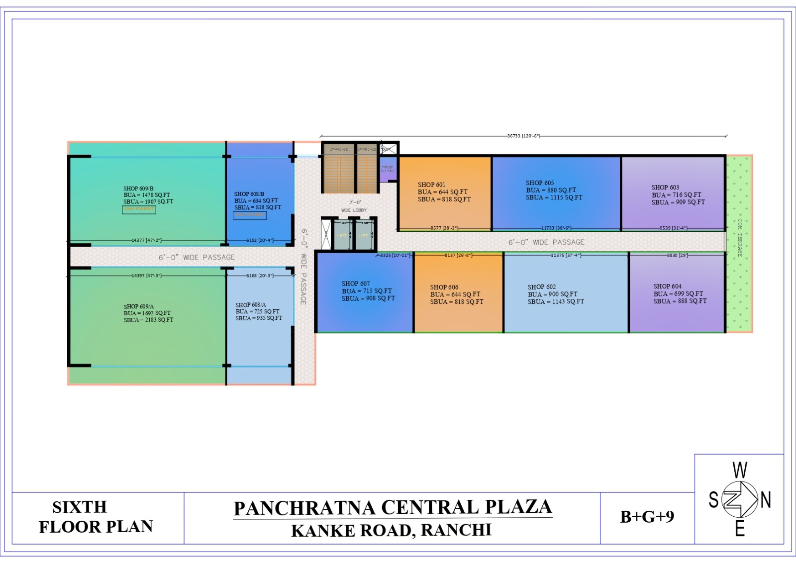 Panchratna Skyline's Synergy One , Main Road