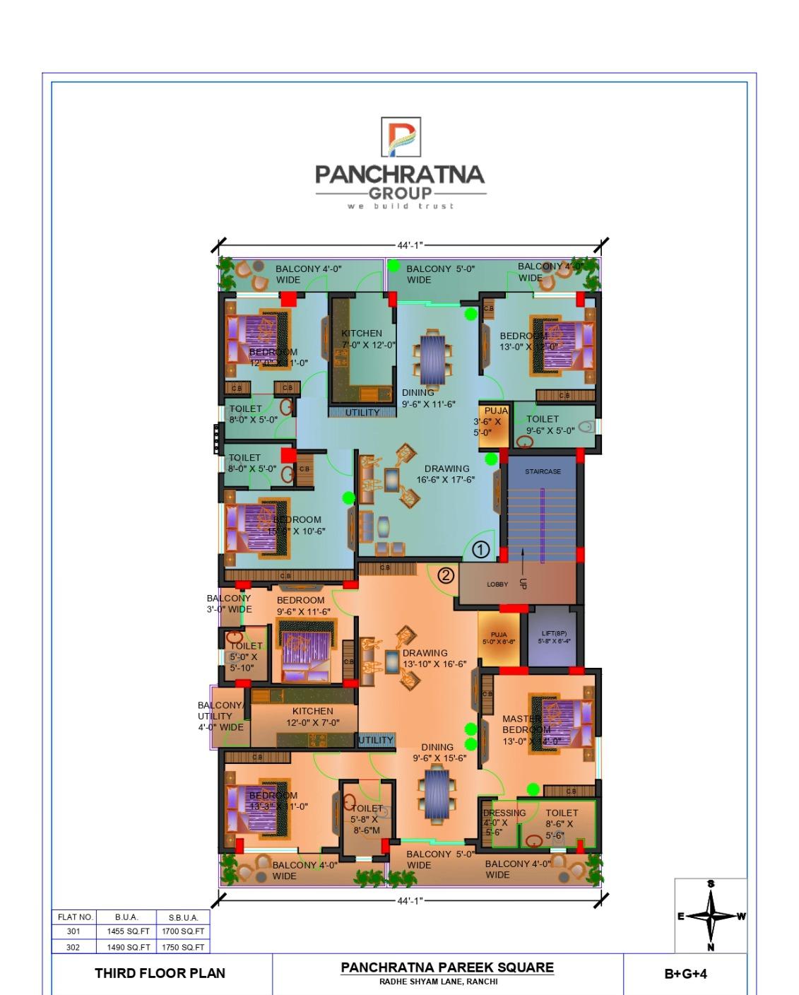 Panchratna Pareek Square, Upper bazar