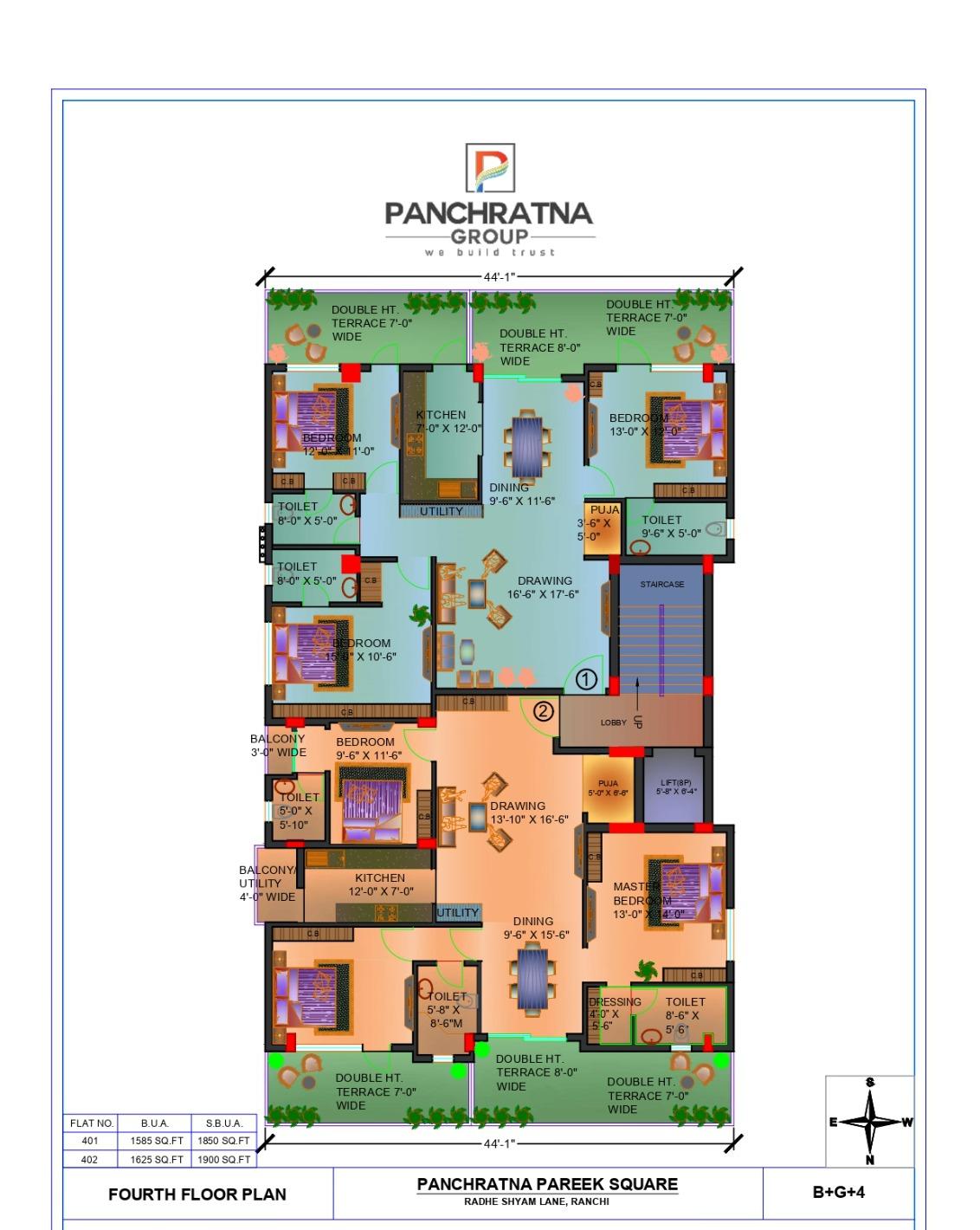 Panchratna Pareek Square, Upper bazar